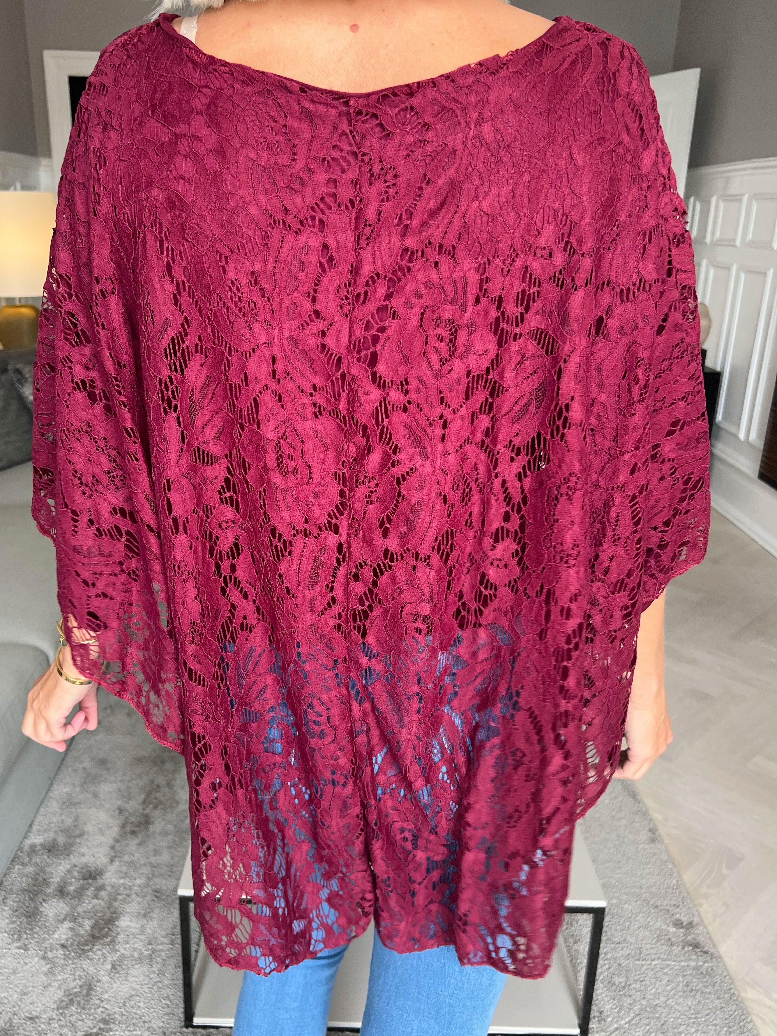 Kenya Lace Shirt - Tunika med spetslager